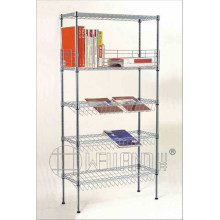 Einstellbare Metall Display Wire Magazine Rack (CJ-B1119)